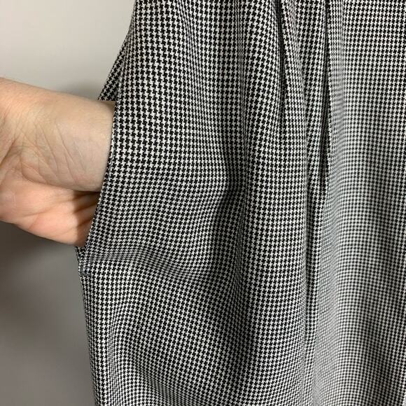 Vintage Herringbone Black White Midi Pencil Skirt XS - Picture 4 of 5